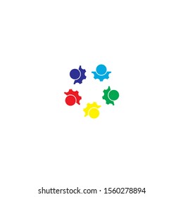 community logo template vector icon design