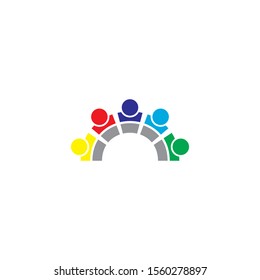 community logo template vector icon design