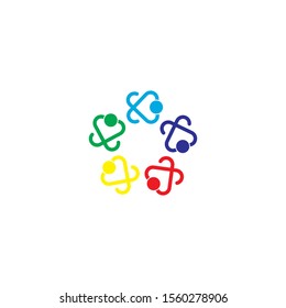 community logo template vector icon design