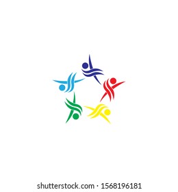 community logo template vector icon design