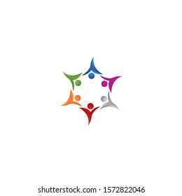 community logo template vector icon design