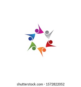 community logo template vector icon design