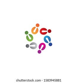community logo template vector icon design