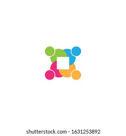 community logo template vector icon design