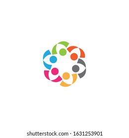 community logo template vector icon design