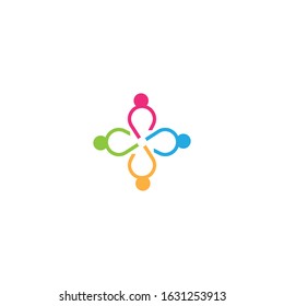 community logo template vector icon design