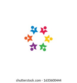 community logo template vector icon design