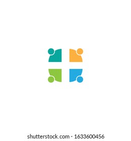 community logo template vector icon design