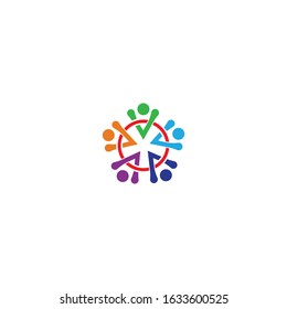 community logo template vector icon design