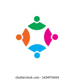 community logo template vector icon design
