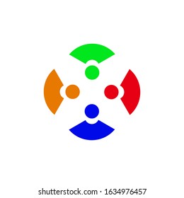 community logo template vector icon design