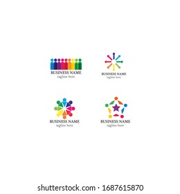 community logo template vector icon design