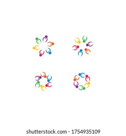 community logo template vector icon design