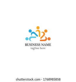 community logo template vector icon design