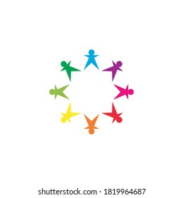 community logo template vector icon design