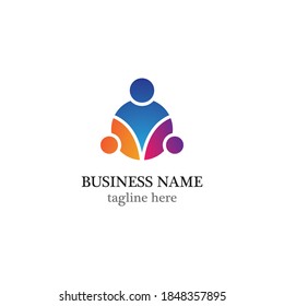 community logo template vector icon design