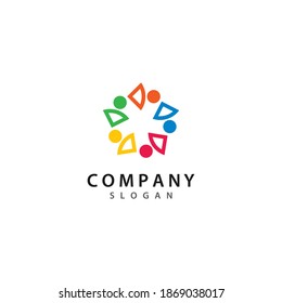 community logo template vector icon design