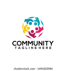 Community Logo Template Vector Illustration
