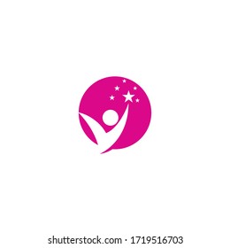 Naturaleza del símbolo vectorial de la plantilla de logotipo comunitario