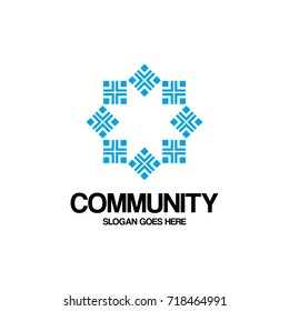 community logo vector art