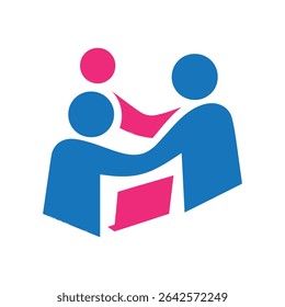 Arte, ícones e gráficos vetoriais do logotipo comunitário