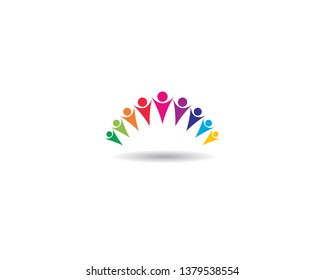 Community logo vector icon