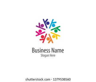 Community logo vector icon