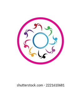 Community logo vector icon design template