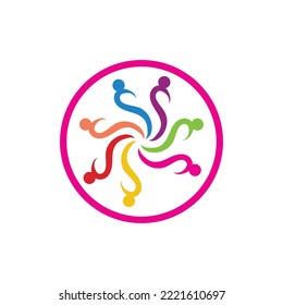 Community logo vector icon design template