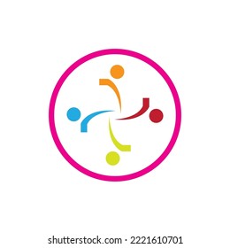 Community logo vector icon design template