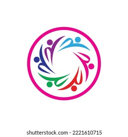 Community logo vector icon design template