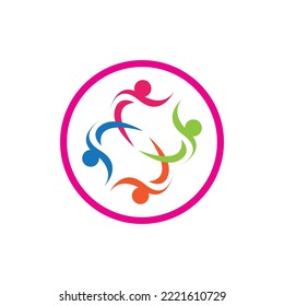 Community logo vector icon design template