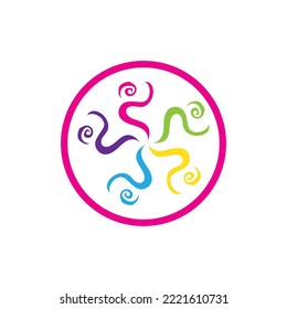 Community logo vector icon design template