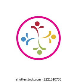 Community logo vector icon design template