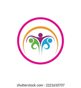Community logo vector icon design template