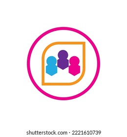 Community logo vector icon design template