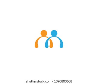 Community logo vector icon illustration