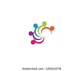 Community logo vector icon illustration