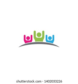 Community logo vector icon illustration