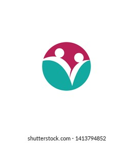 Community logo vector icon illustration