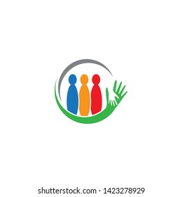 Community logo vector icon illustration