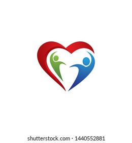Community logo vector icon illustration
