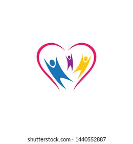 Community logo vector icon illustration