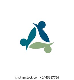 Community logo vector icon illustration