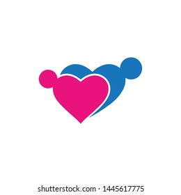 Community logo vector icon illustration