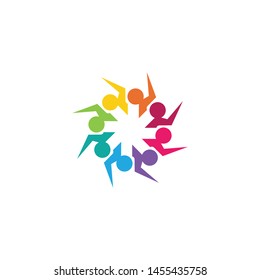 Community logo vector icon illustration