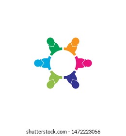 Community logo vector icon illustration