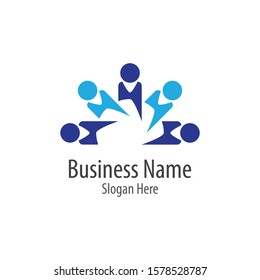 Community logo vector icon illustration design