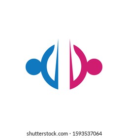 Community logo vector icon illustration