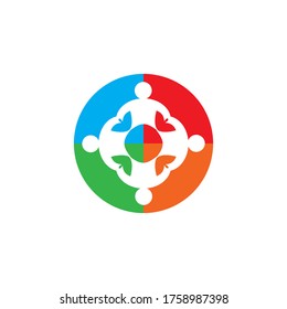 community logo vector illustration design template